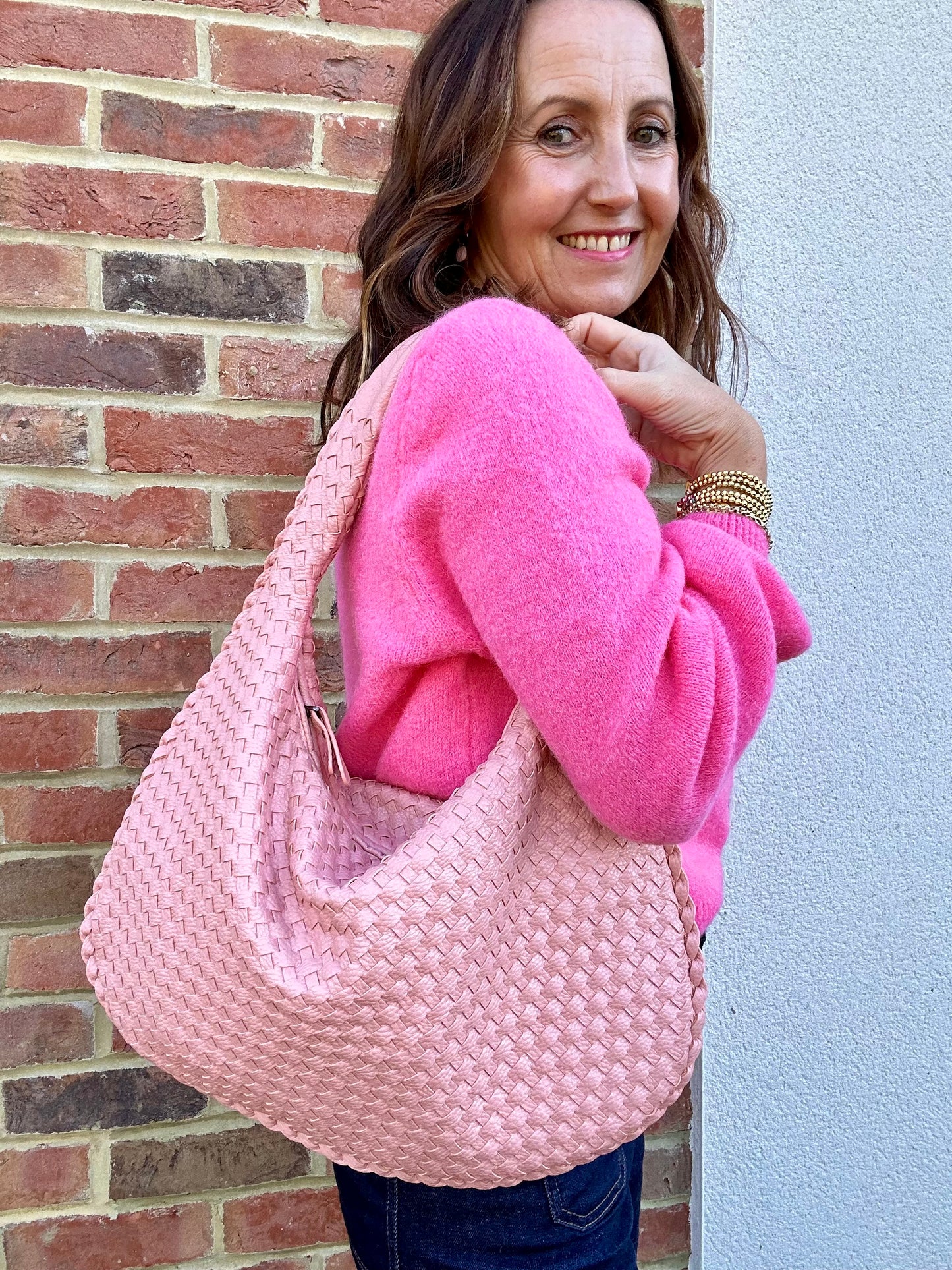 Paxton woven bag - Pink