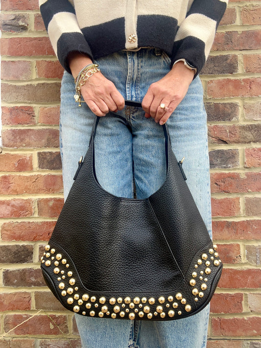 Hadley studded crossbody bag - Black