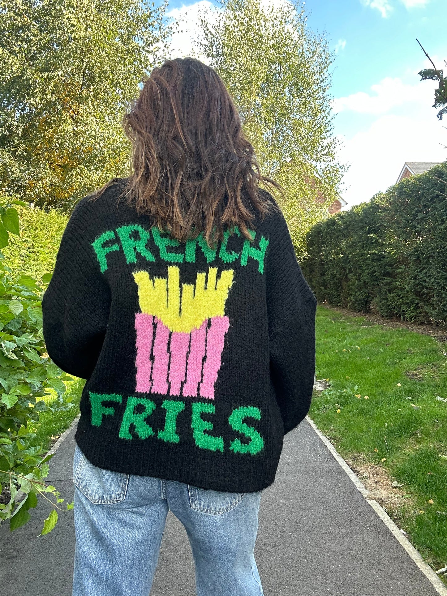 Fries Before Guys cardigan - Black