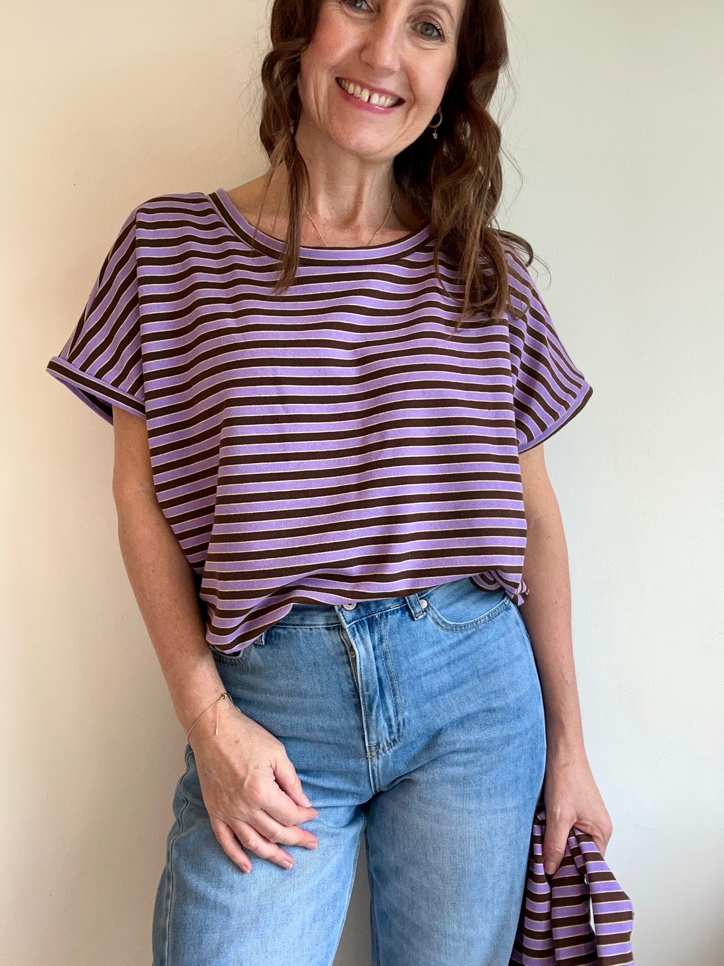 Skipper jersey striped set - Lavender