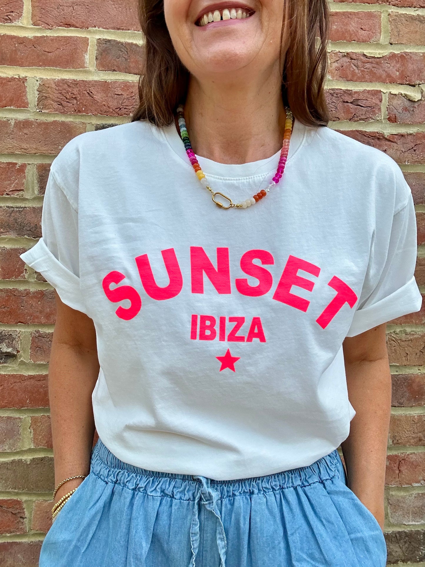 Sunset Ibiza t-shirt - White