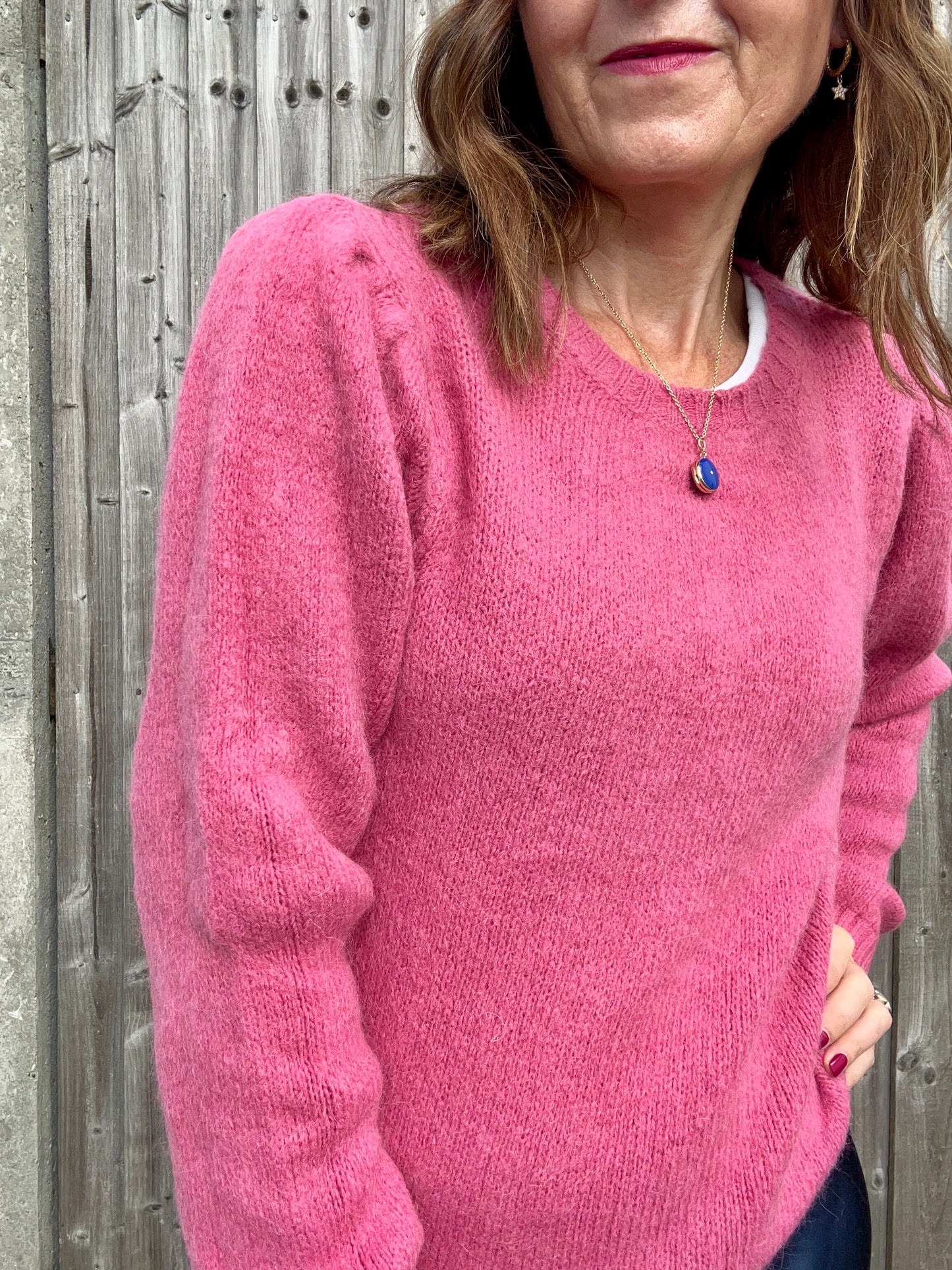 Willa simple sweater - Pink Crush