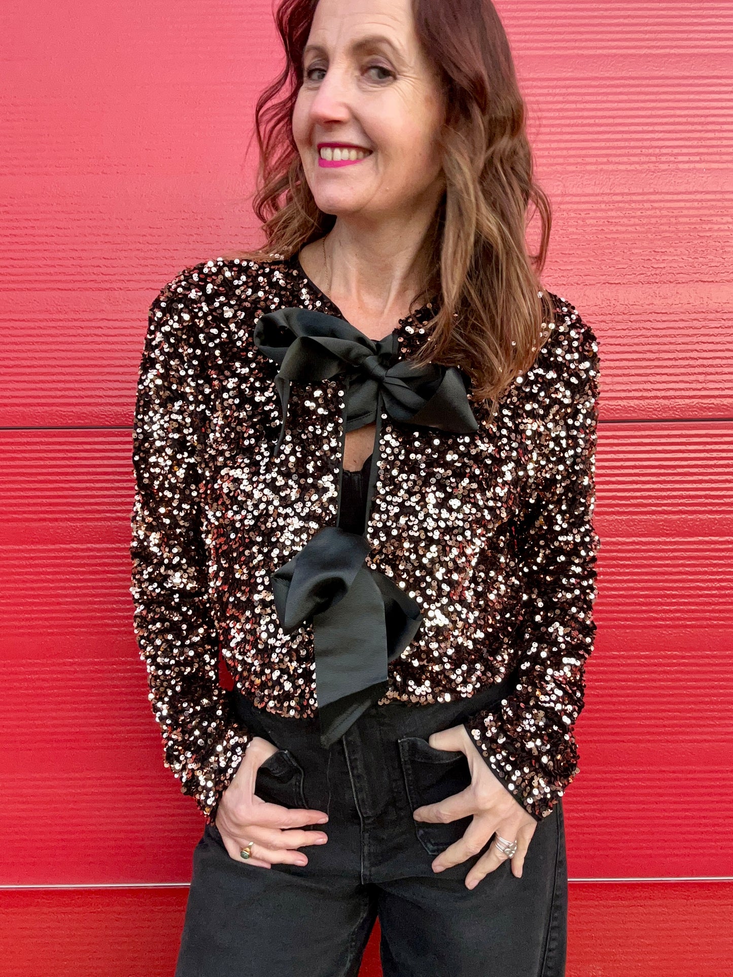 Sasha sequin jacket - Gold