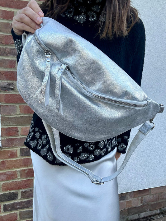 Dallas metallic bumbag - Silver