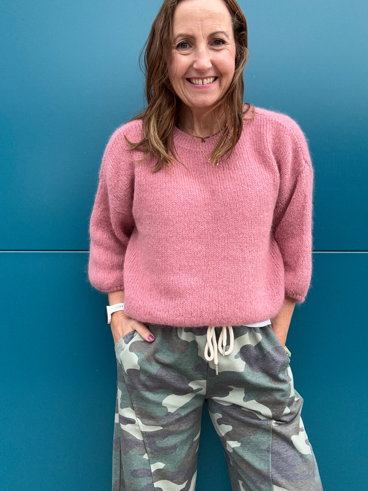Ramona relaxed sweater - Dusky Rose