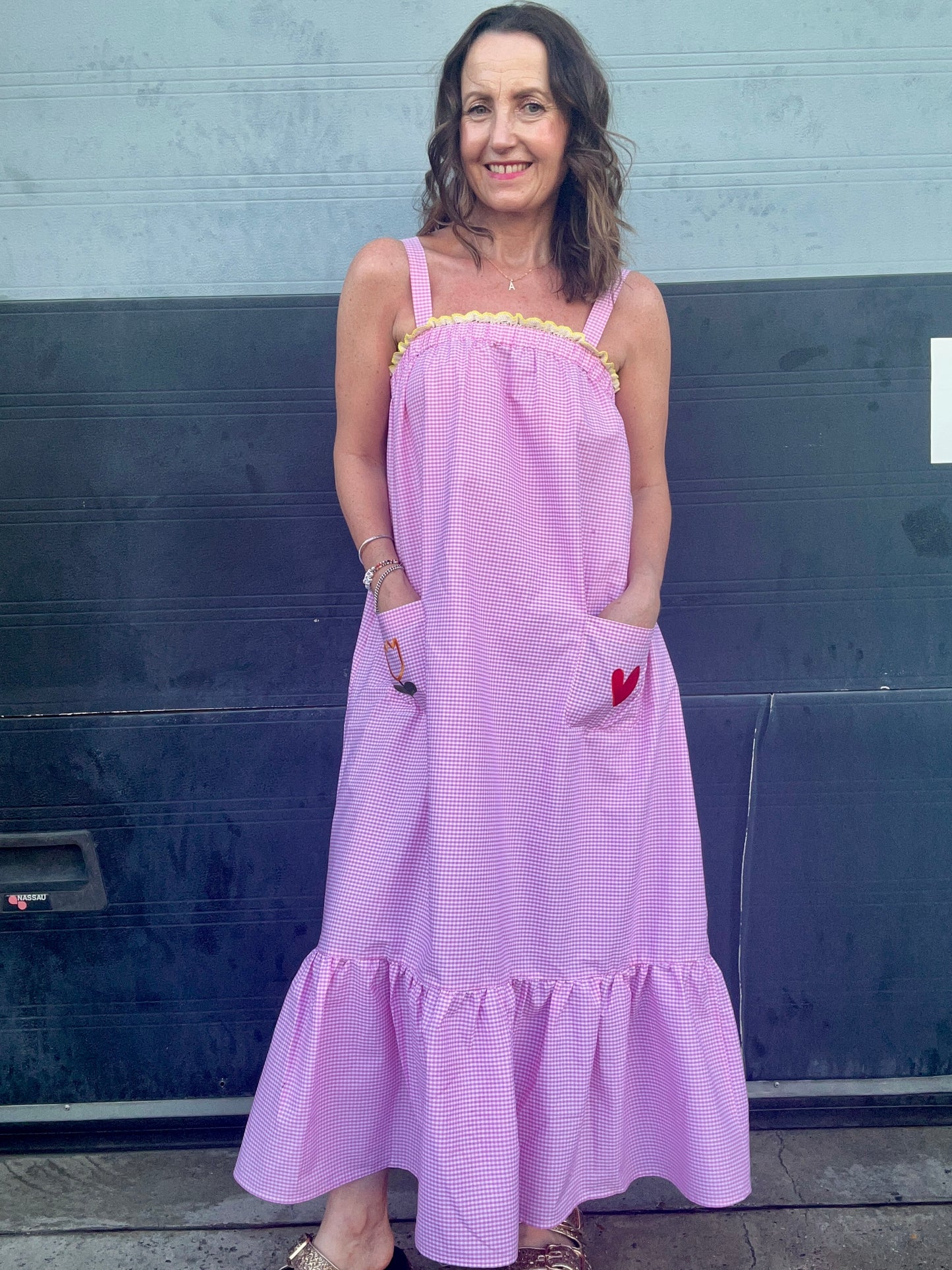 Petal sun dress -  Pink