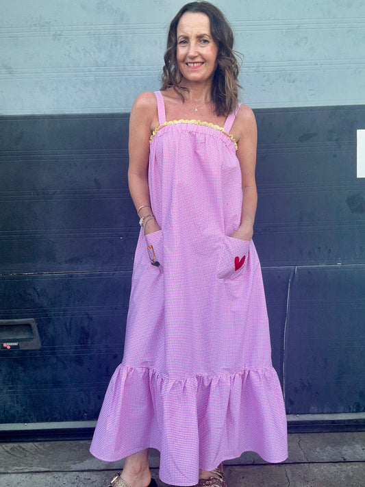 Petal sun dress -  Pink
