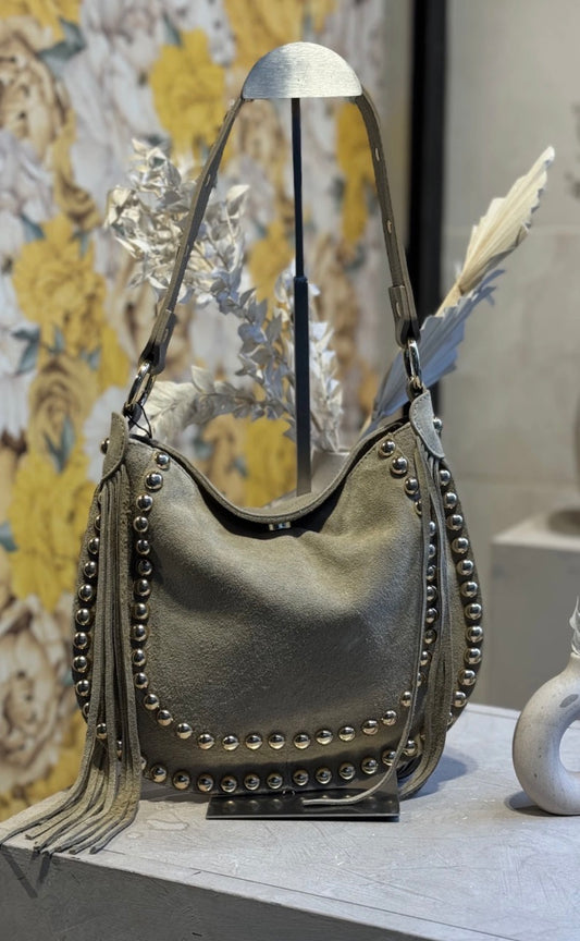 Naia studded bag - Beige