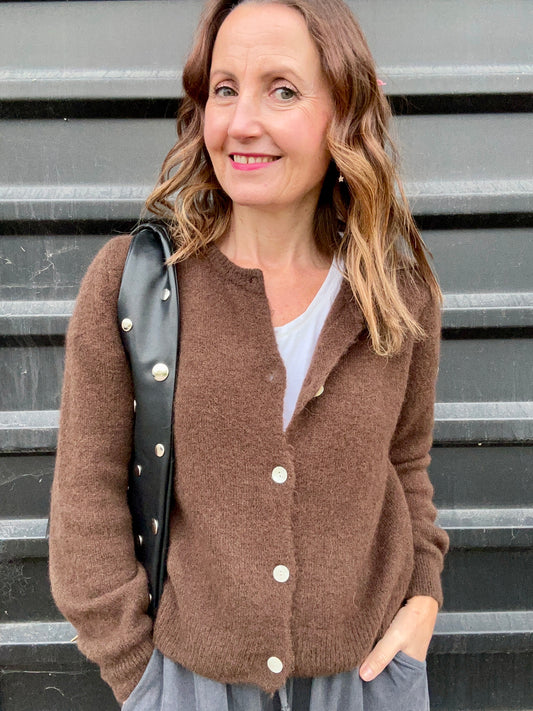Jilly cardigan - Dark Chocolate