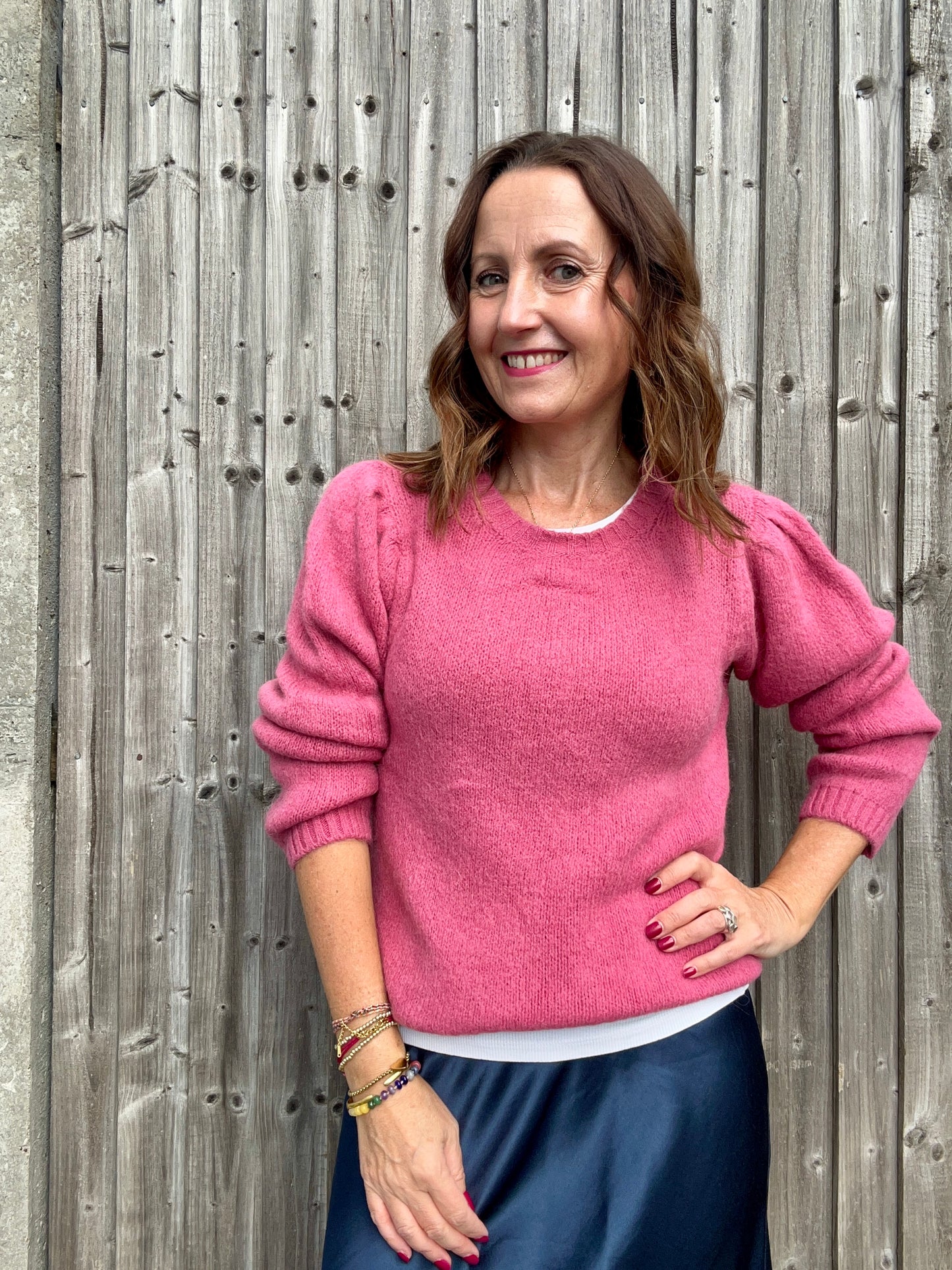 Willa simple sweater - Pink Crush