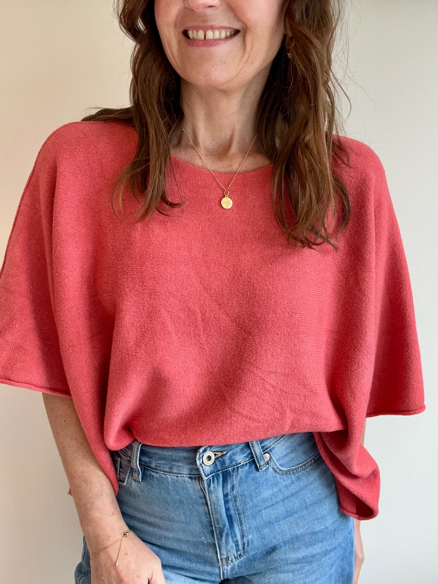 Frankie slouchy knit - Terracotta