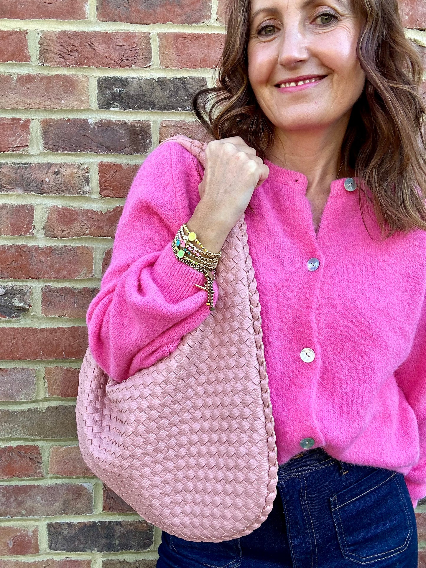 Paxton woven bag - Pink