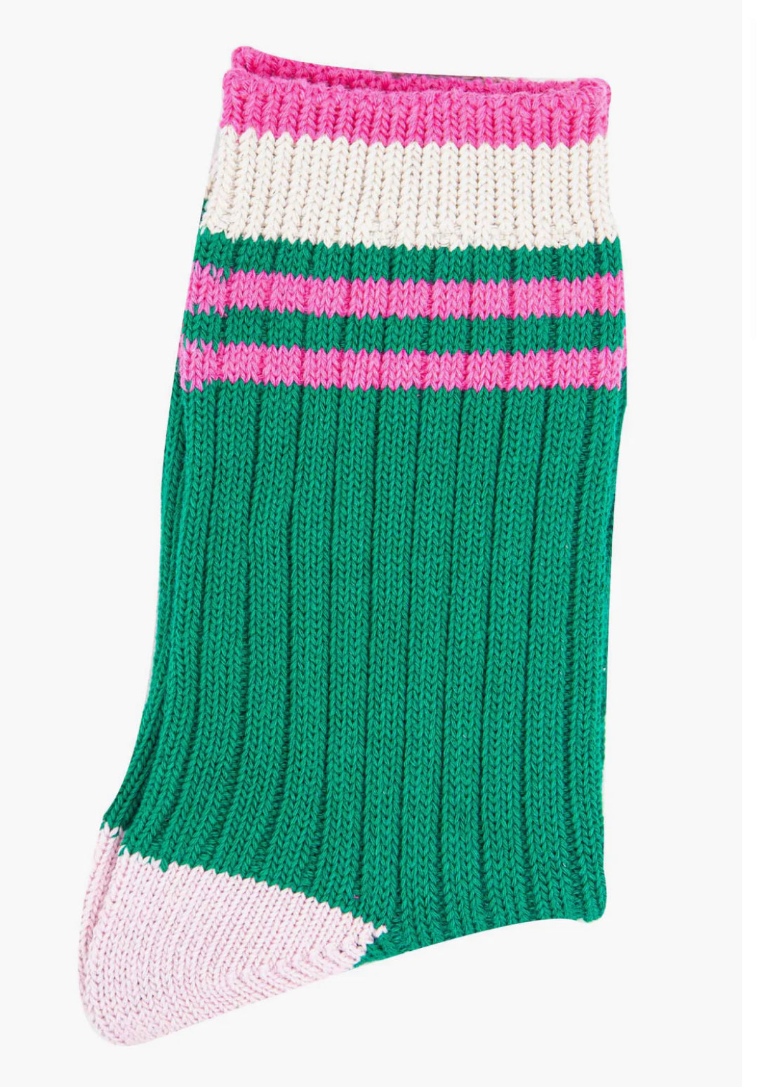 Cosy socks - Green / Pink / Cream