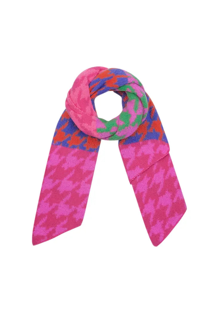 Winter brights scarf - Pink