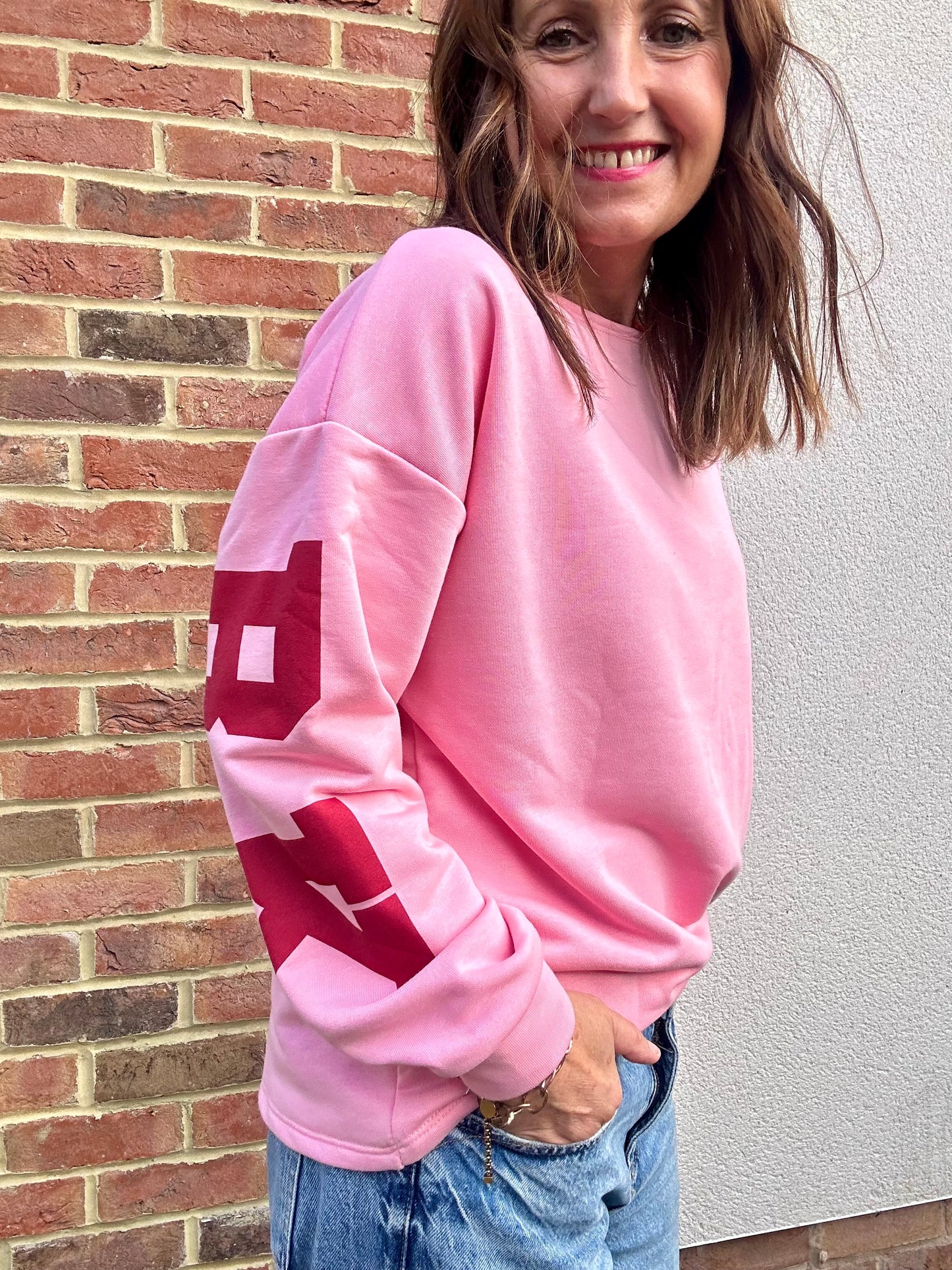 New York Sweatshirt - Pink