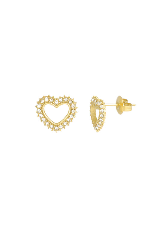 Amour sparkle studs - Gold