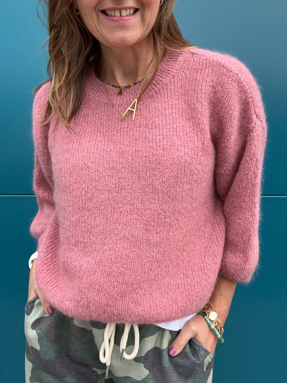 Ramona relaxed sweater - Dusky Rose