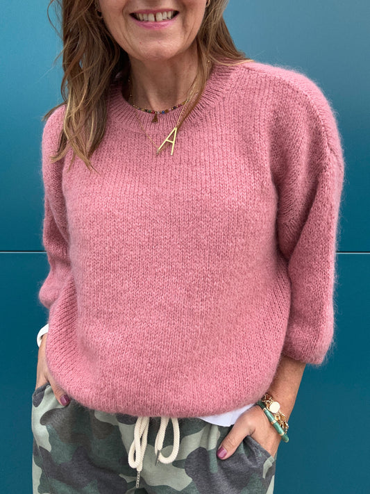 Ramona relaxed sweater - Dusky Rose
