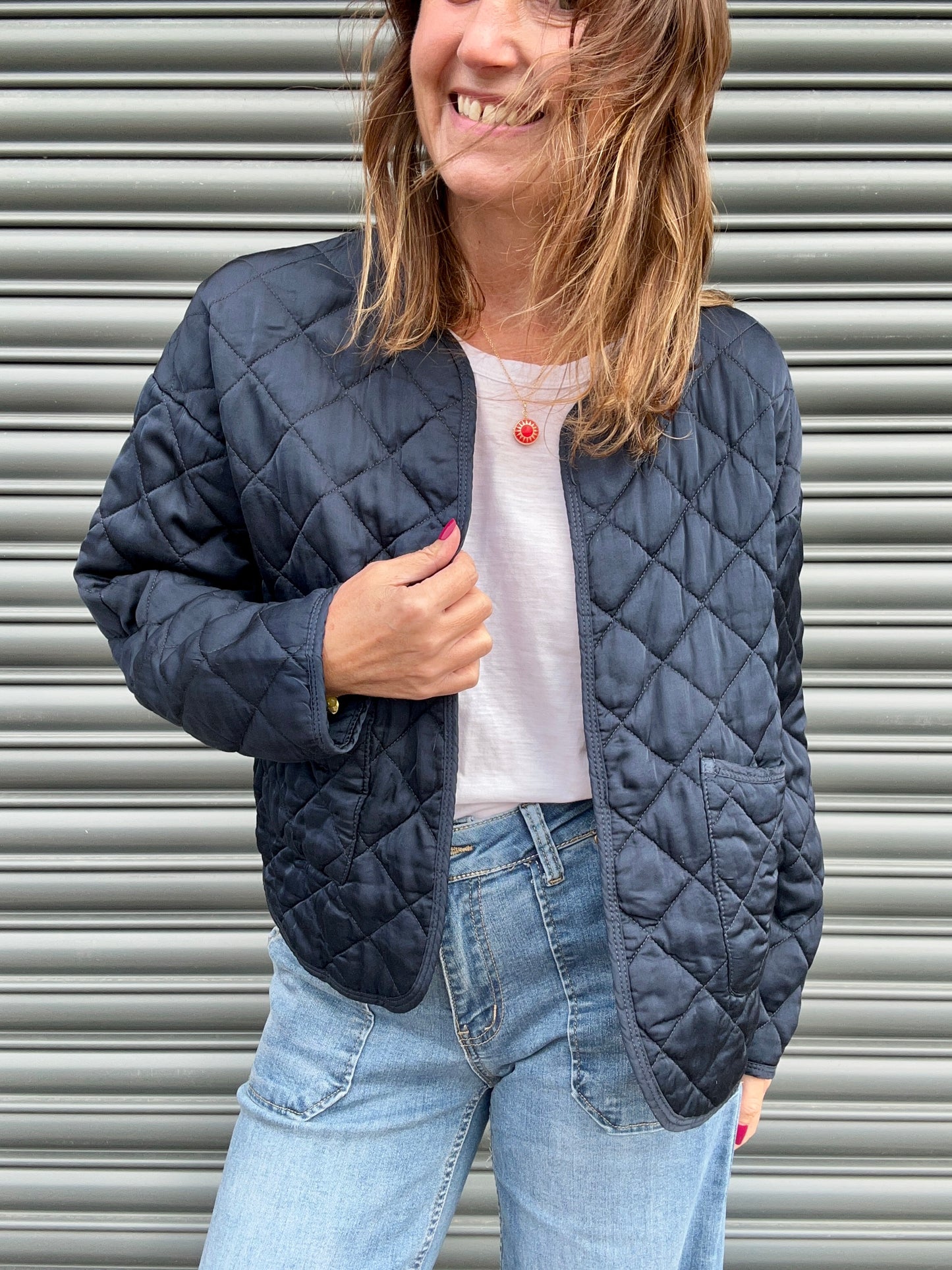Lana quilted jacket - MIdnight