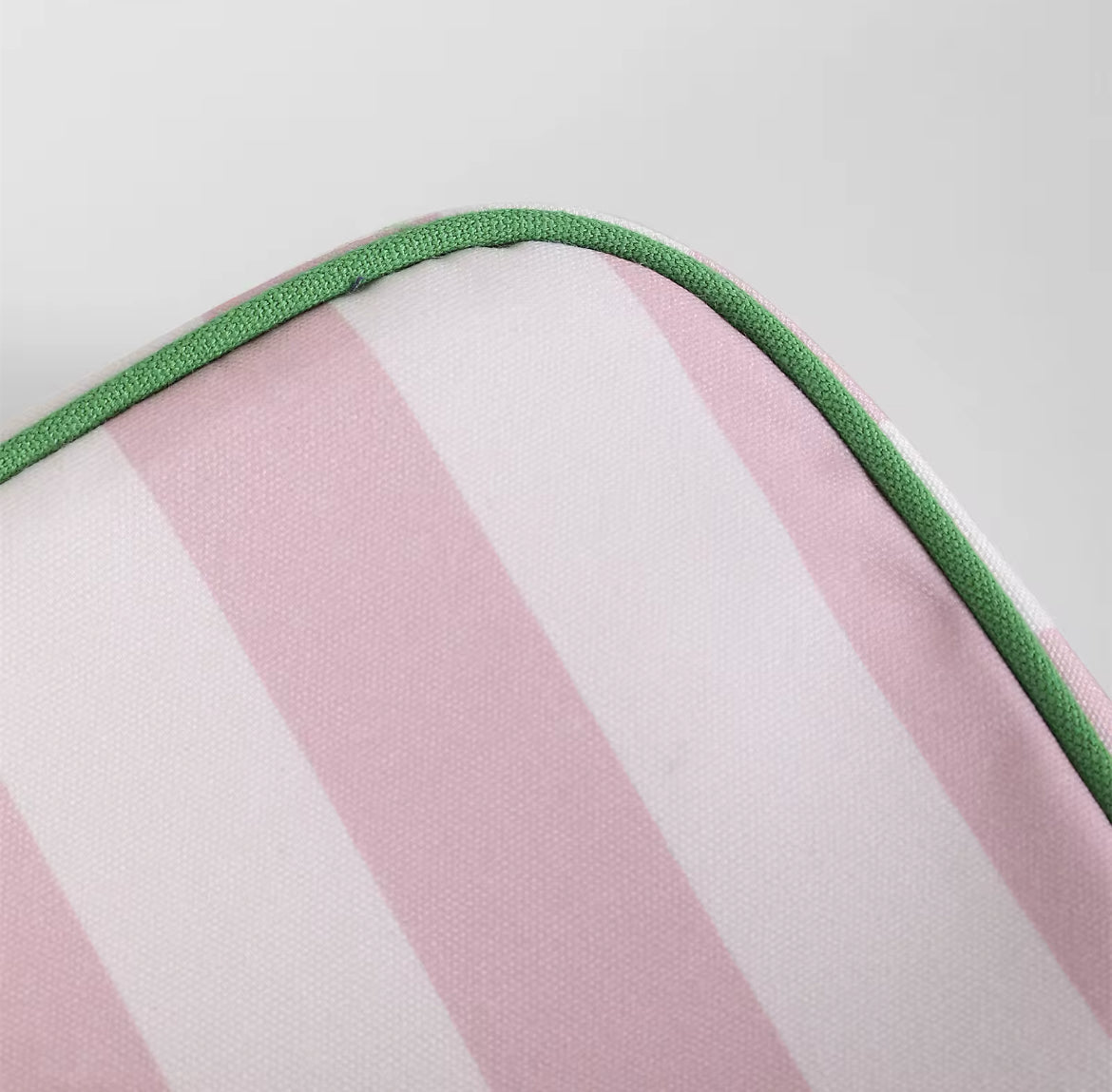 Tiggy stripe washbag - Pink / Green