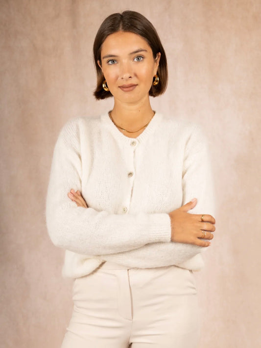 Juno cardigan - Milk White