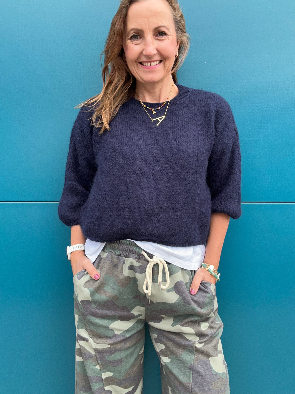 Ramona relaxed sweater - French Navy