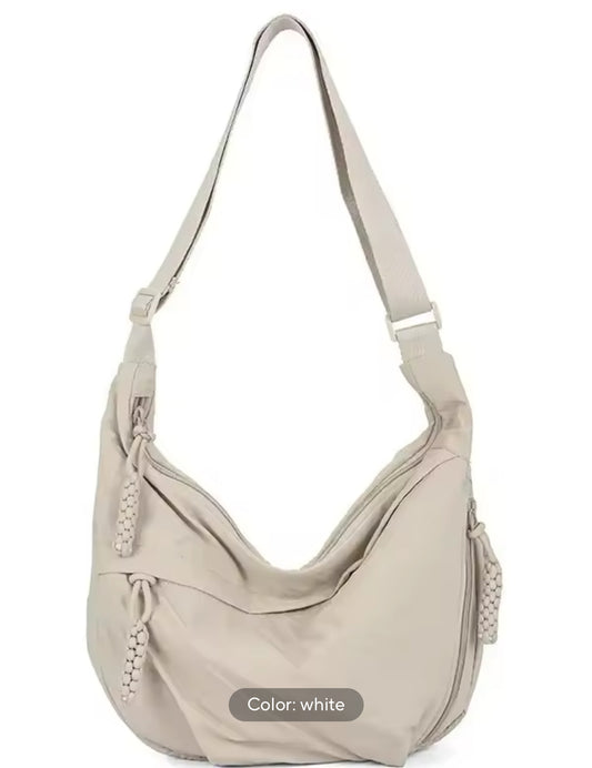 Daphne zipper crossbody bag - Cream