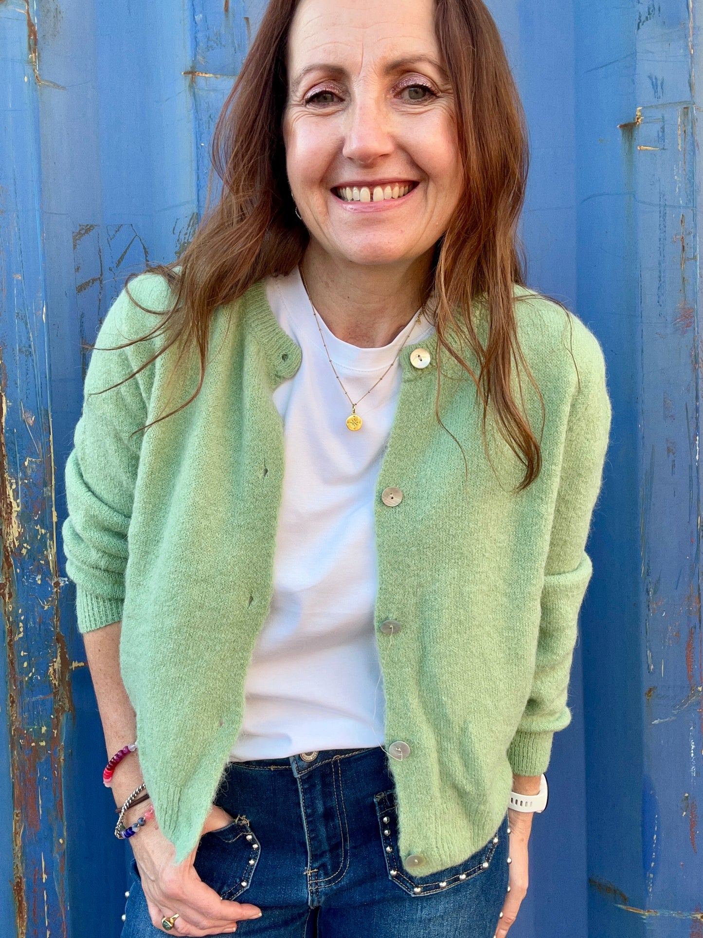 Lumi cardigan - Matcha Green