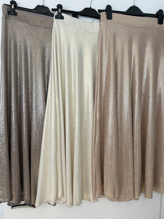 Carly metallic skirt - 3 colours