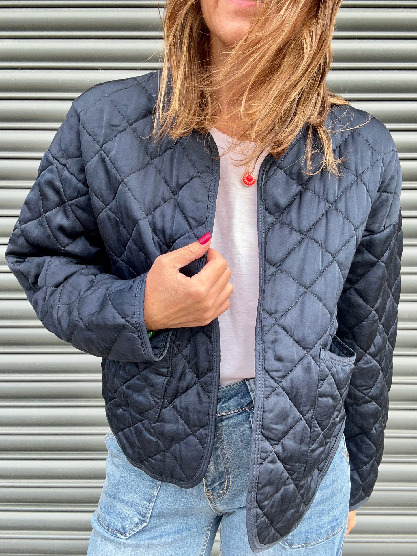 Lana quilted jacket - MIdnight