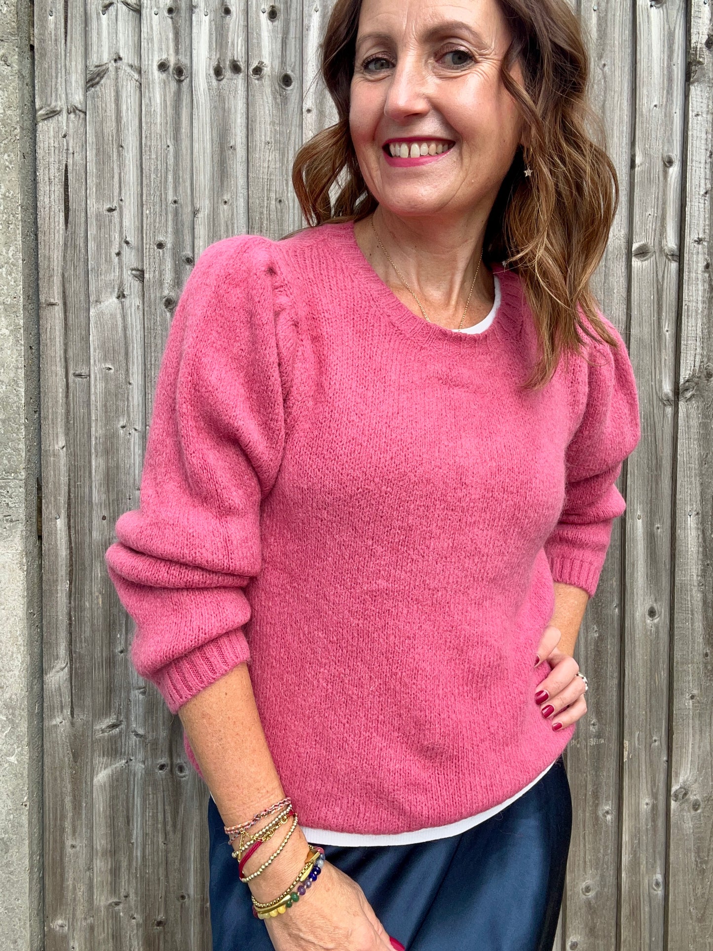 Willa simple sweater - Pink Crush
