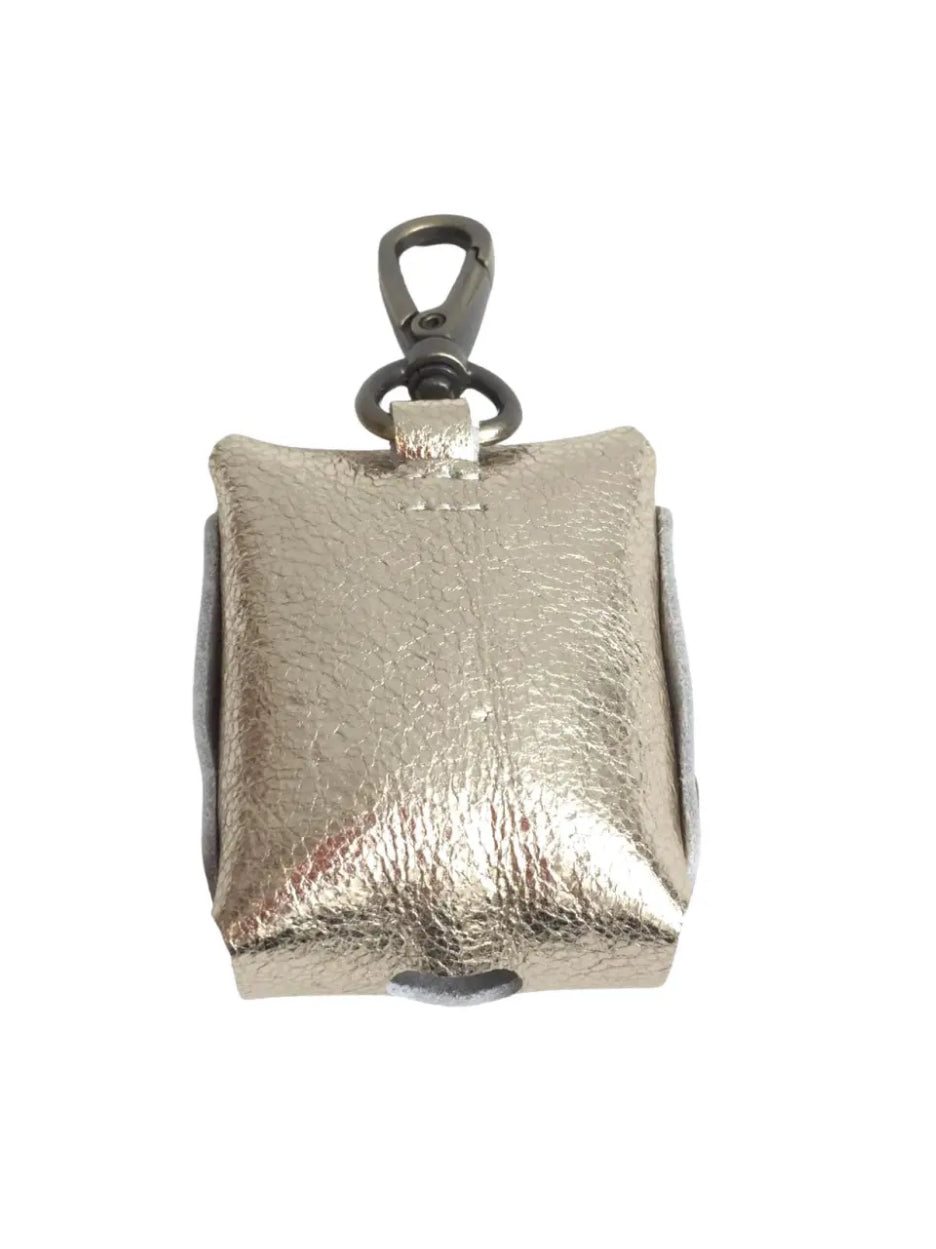 Metallic leather headphone case - Gold