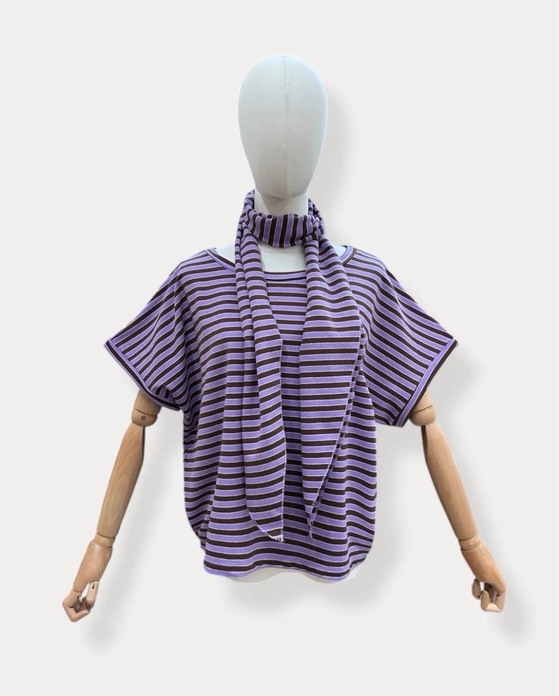 Skipper jersey striped set - Lavender
