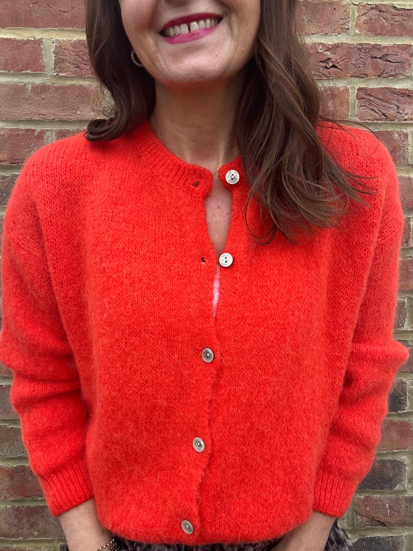 Juno cardigan - Tangerine