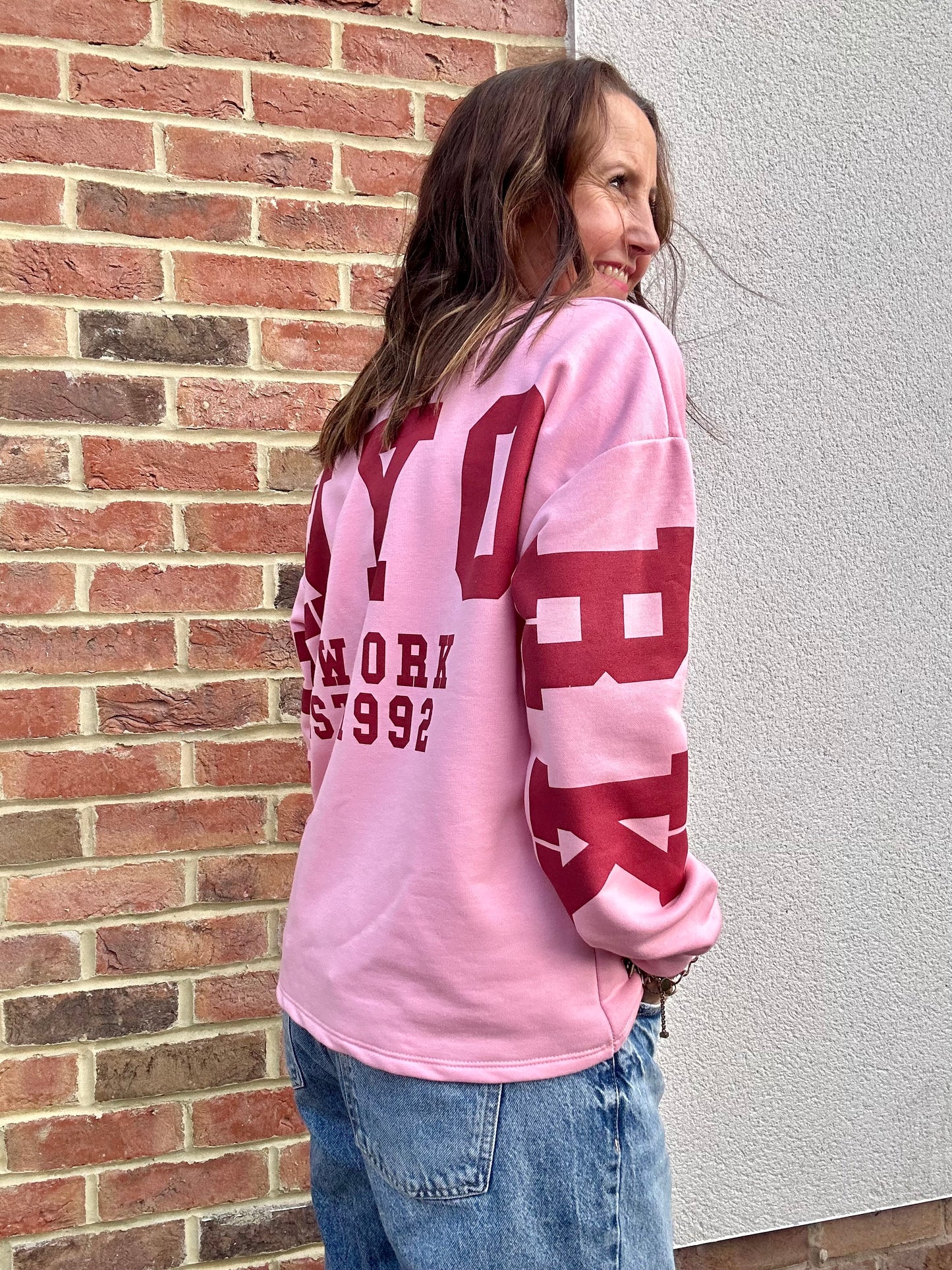 New York Sweatshirt - Pink