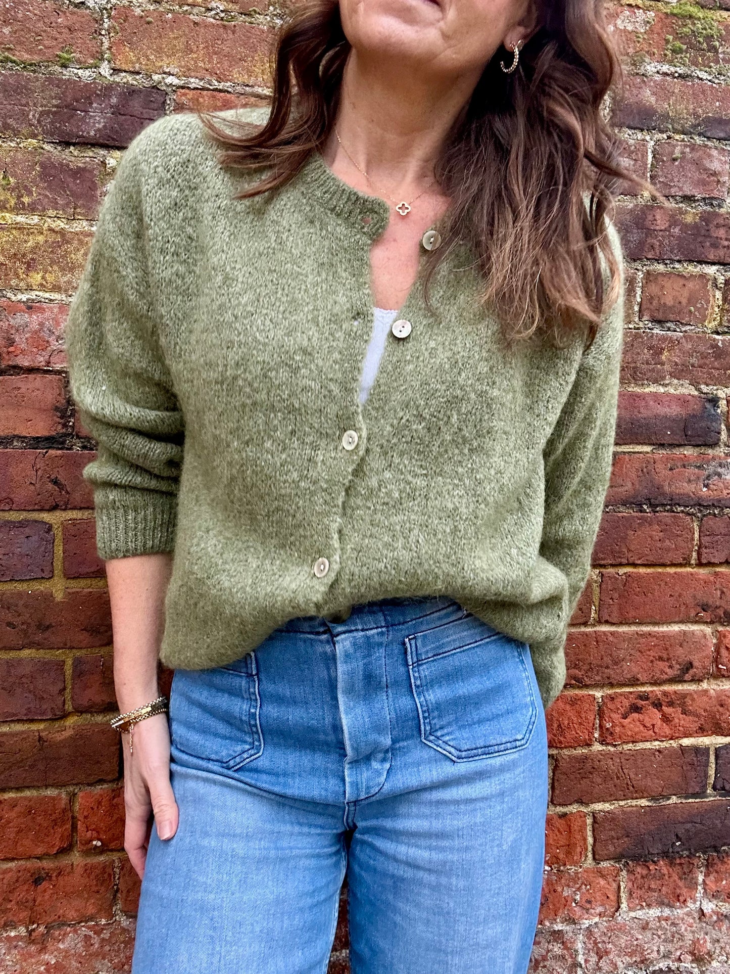 Juno cardigan - Soft Khaki