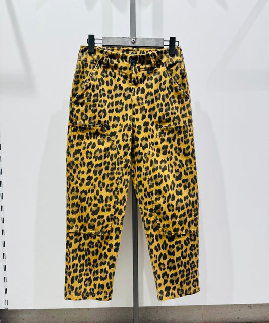 Wylder Leopard Trousers - Camel