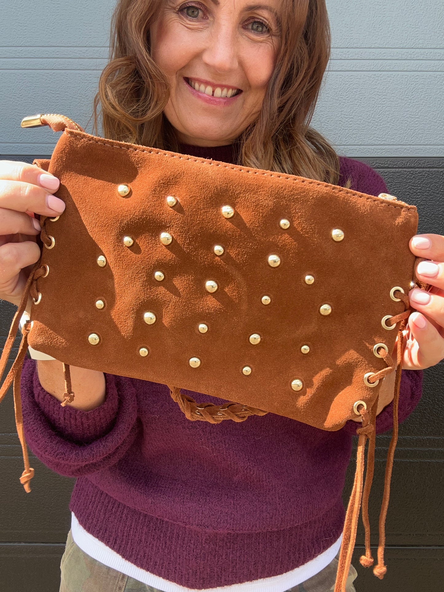 Nixx studded bag - Tan