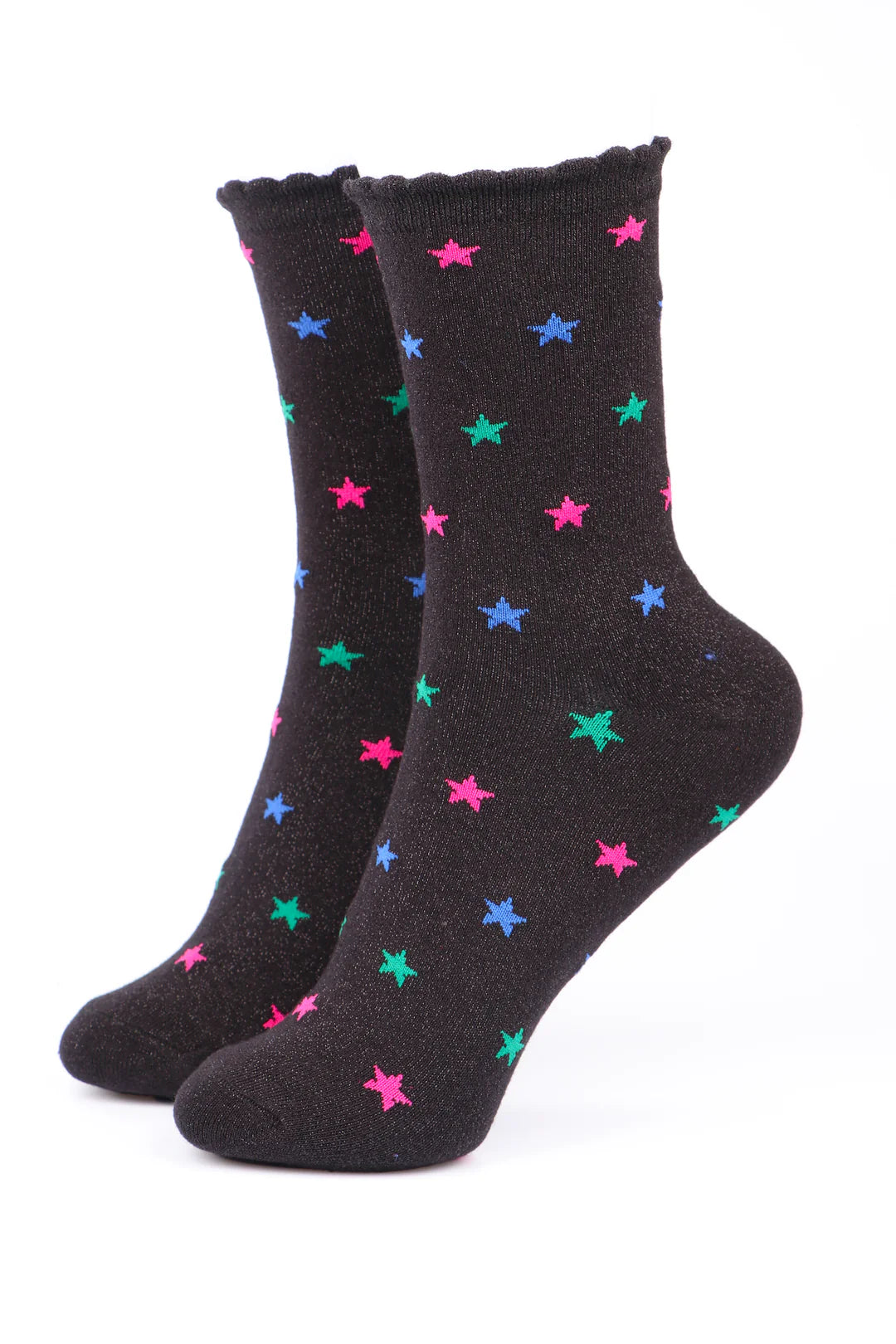 Starry night glitter socks - Black / Multi