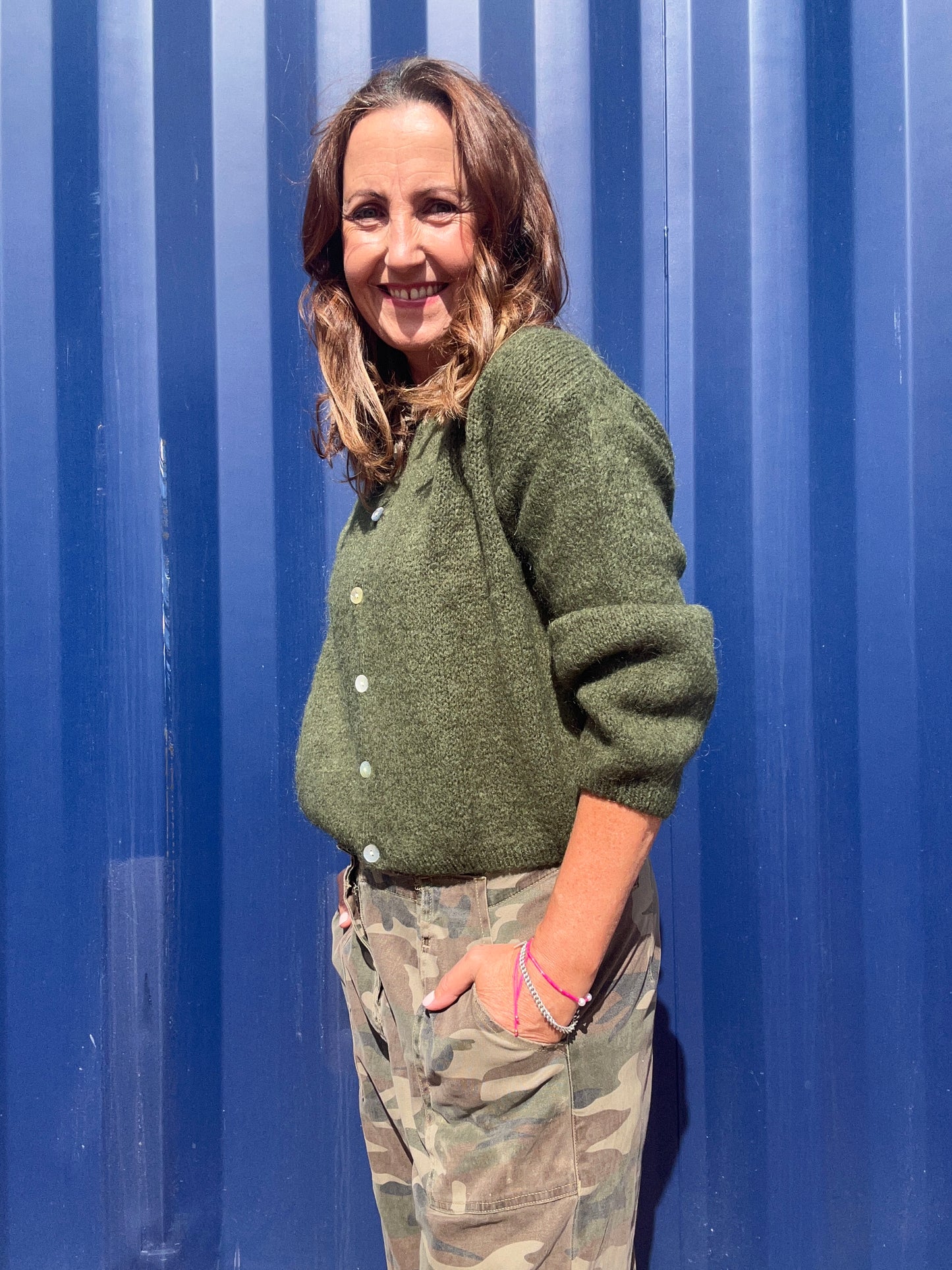 Beattie cardigan - Army Green