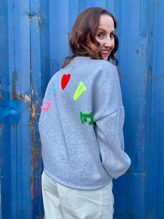 Mr Lover Lover sweatshirt - Grey / Multi