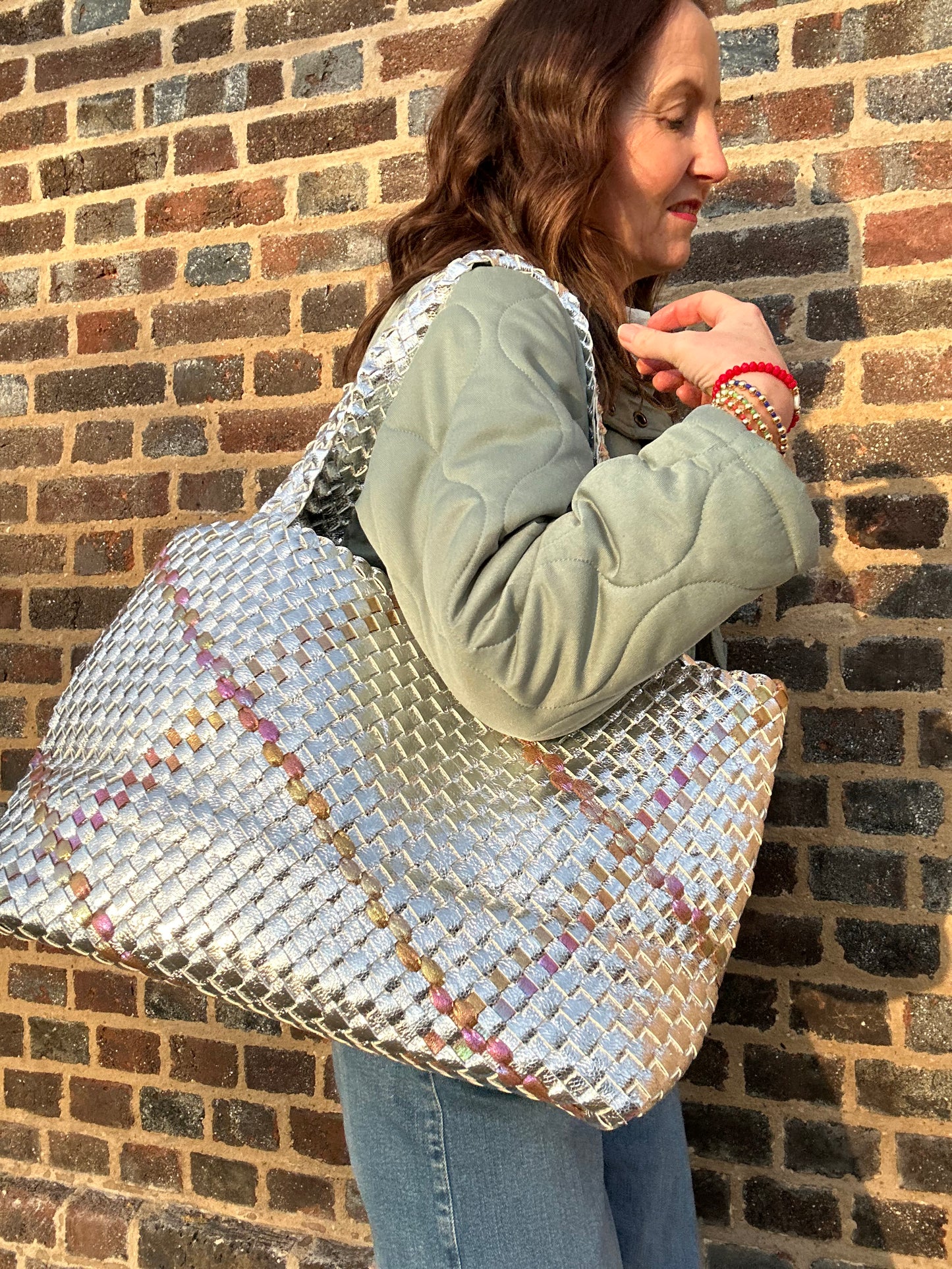 Lizzie 2 in 1 bag - Silver