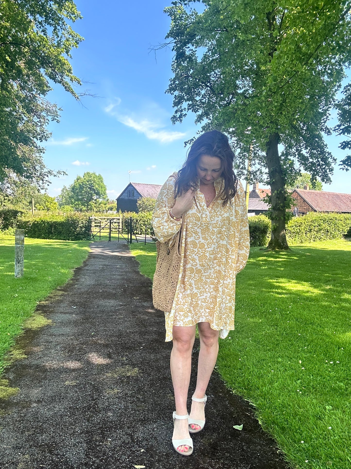 Monet smock dress - Yellow