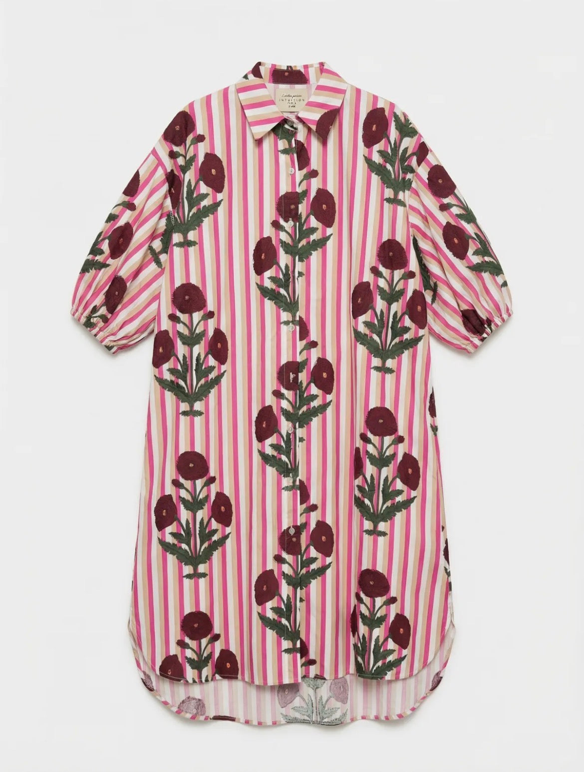 Poppy shirt dress - Pink