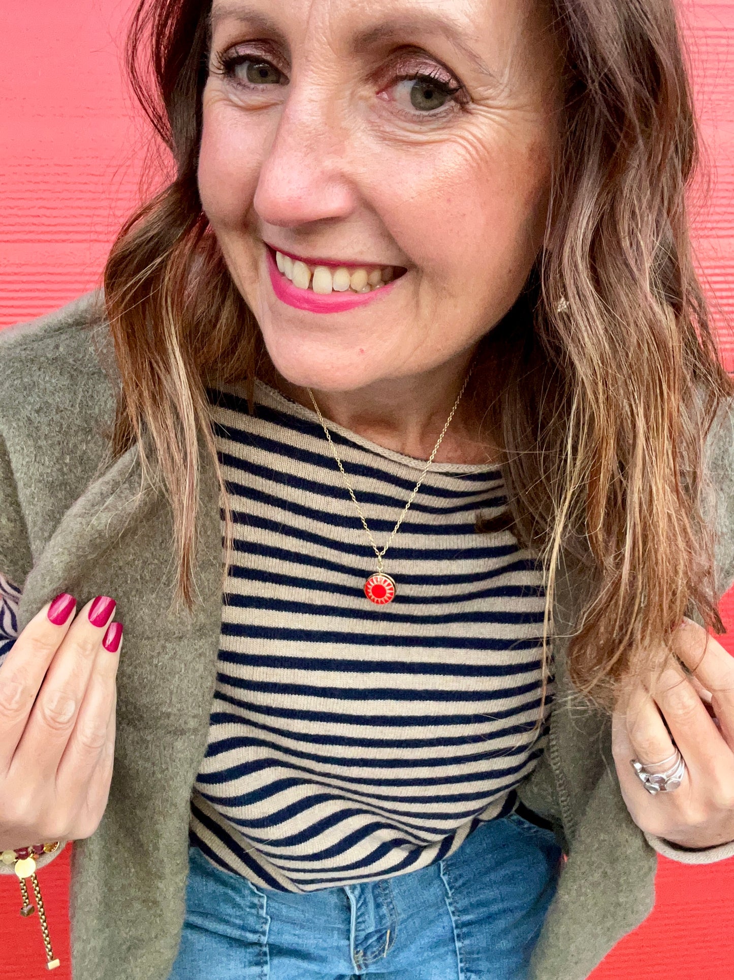 Harmony pendant necklace - Red