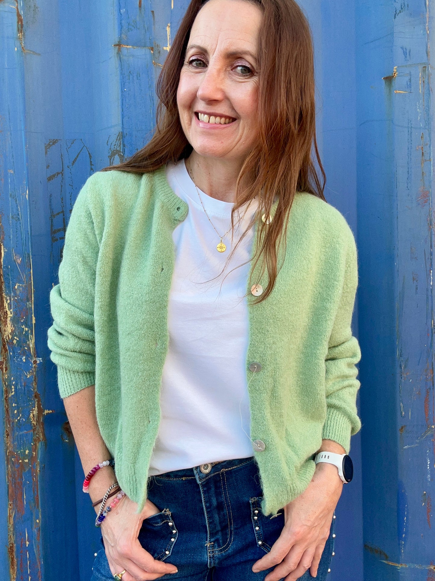 Lumi cardigan - Matcha Green