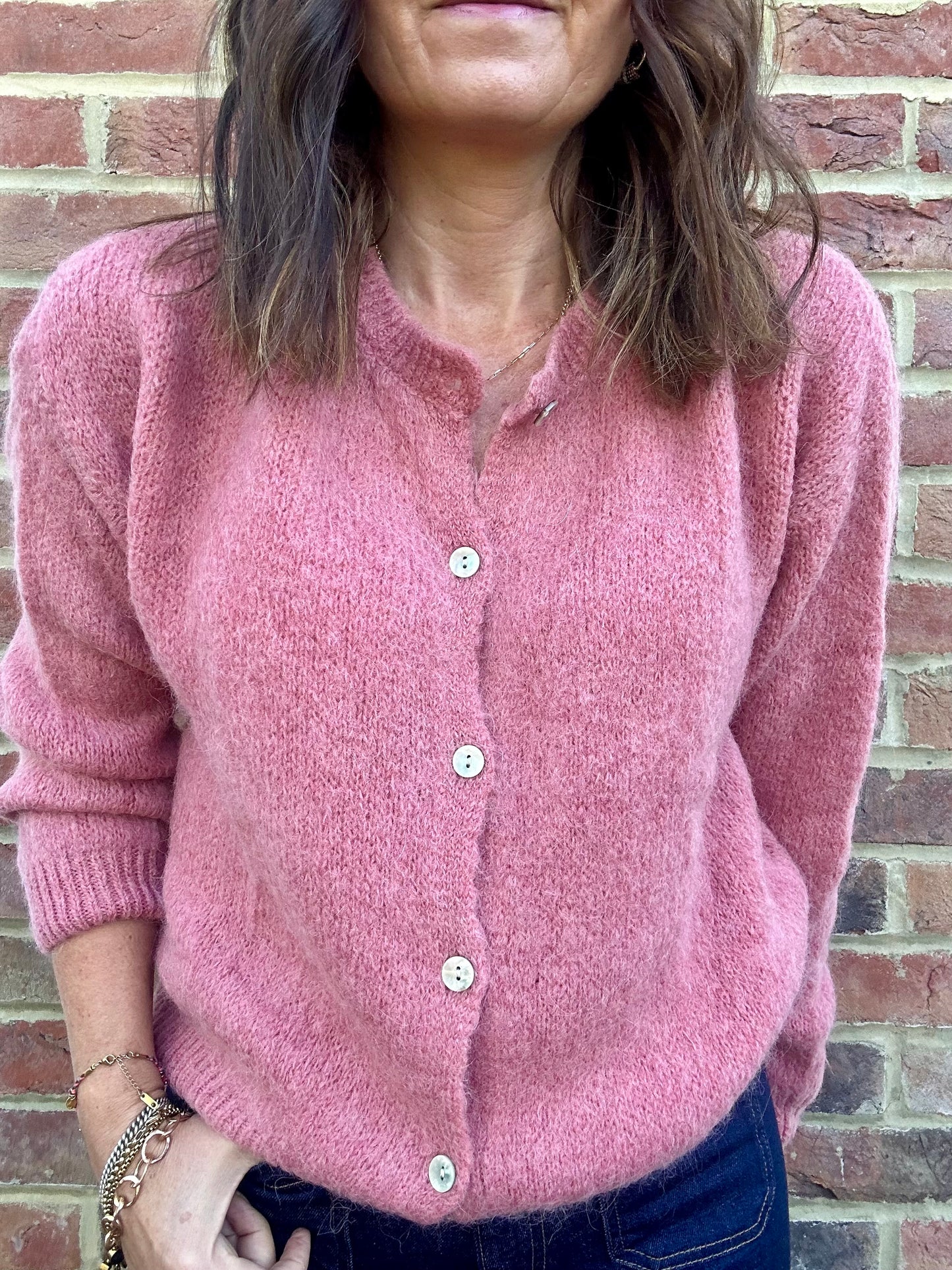 Juno cardigan - Old Rose