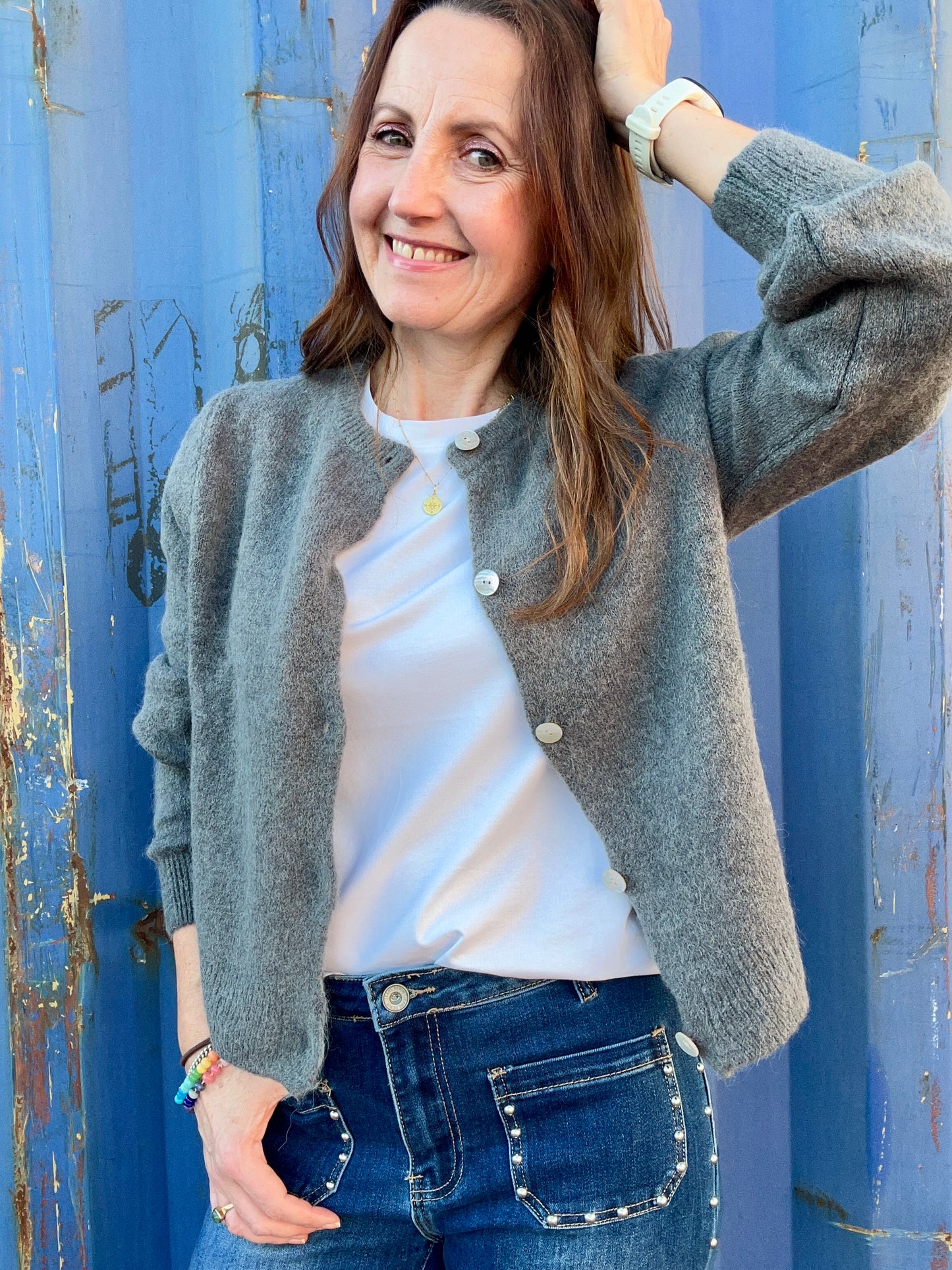 Lumi cardigan -  Donkey Grey