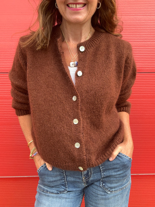 Jenni cardigan - Rich Chocolate