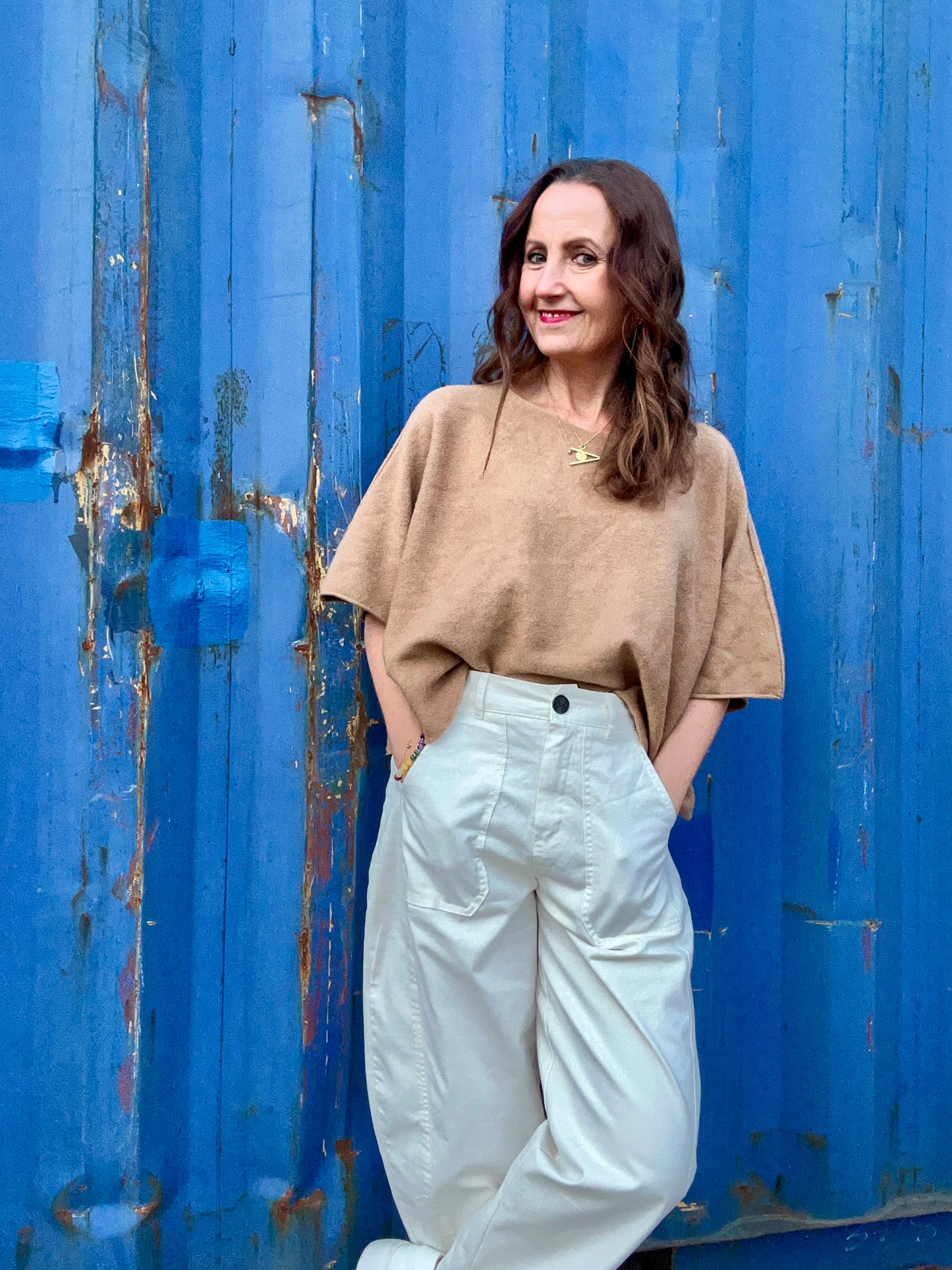 Frankie slouchy knit - Tobacco